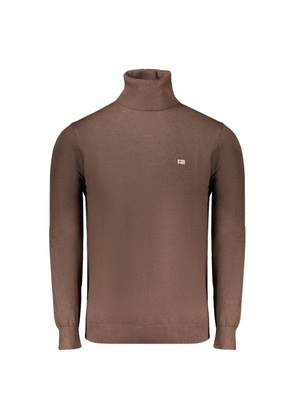 Brown Polyester Sweater - XXL