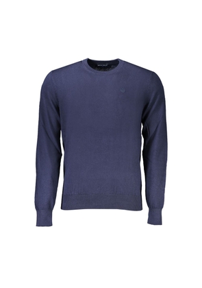 Blue Cotton Men Sweater - XL