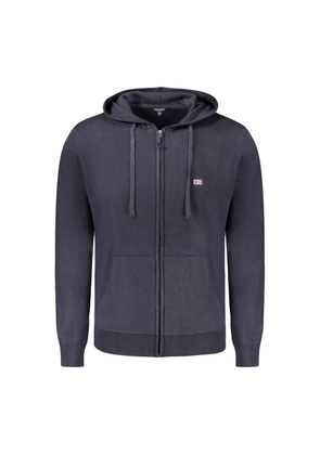 Blue Polyamide Men Cardigan - XXL