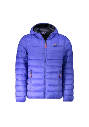 Blue Polyamide Men Jacket - L