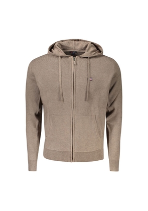 Brown Polyamide Men Cardigan - 3XL