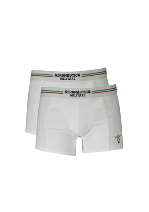 White Cotton Men Boxer - L