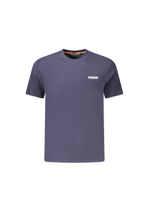 Napapijri Blue Cotton Men T-Shirt - M
