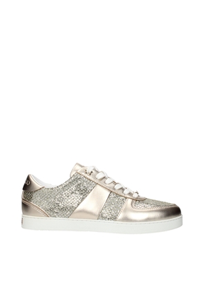 Jimmy Choo Gold Leather Sneakers - EU37/US7
