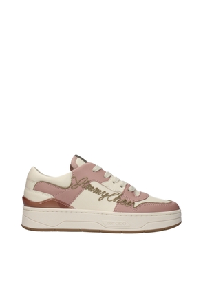 Jimmy Choo Pink Leather Low Tops - EU37/US7