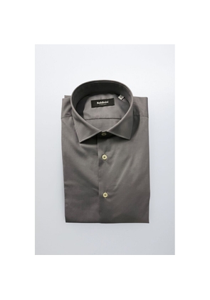 Baldinini Trend Gray Cotton Shirt - XL