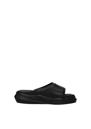 Black Leather Slipper - EU38/US8