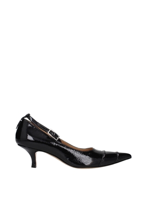 Maison Margiela Black Leather Pumps - EU39/US9