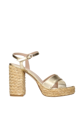 Gold Leather Platforms - EU36.5/US6.5