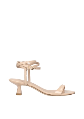 Beige Leather Stiletto Heels Sandals - EU36.5/US6.5