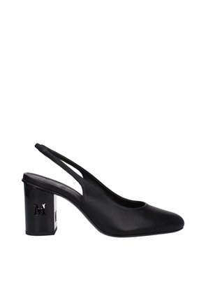 Black Leather High Heel Pumps - EU39/US9