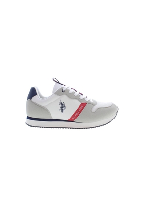 White Polyester Men Sneaker - EU45/US12