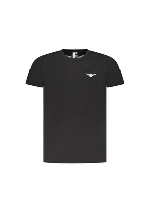 Black Cotton T-Shirt - M