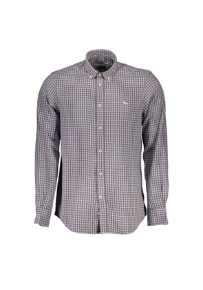 Purple Cotton Men Shirt - XL
