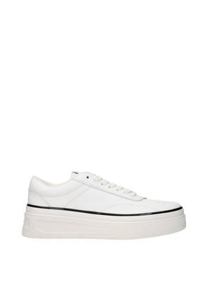 Jil Sander White Leather Platform Sneakers - EU40/US10
