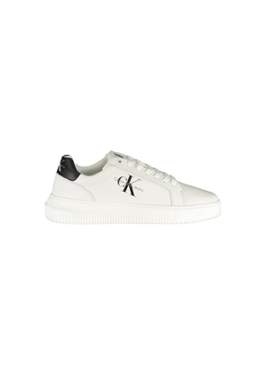 Sophisticated White Lace-Up Sneakers - EU44/US11