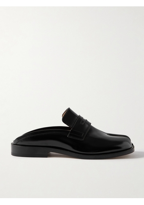 Maison Margiela - Tabi Split-toe Glossed-leather Slippers - Black - IT35,IT36,IT36.5,IT37,IT37.5,IT38,IT38.5,IT39,IT39.5,IT40,IT40.5,IT41