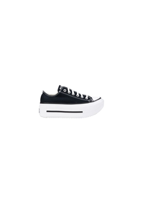Converse Black And White Fabric Platform Sneakers - EU42.5/US12.5