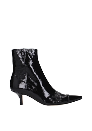 Maison Margiela Black Leather Ankle Boots - EU37.5/US7.5