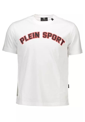 Plein Sport White Cotton T-Shirt - XXL