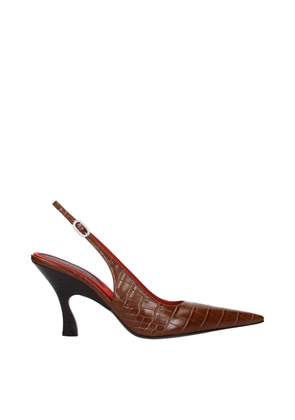Stella McCartney Brown Leather High Heel Pumps - EU38/US8