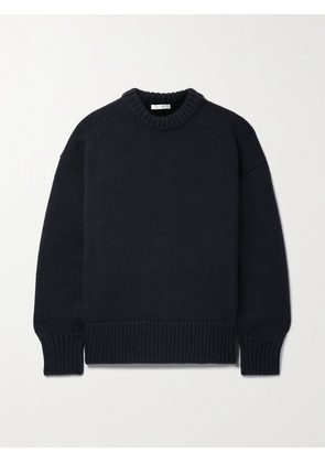 The Row - Essentials Ophelia Wool And Cashmere-blend Sweater - Blue - x small,small,medium,large,x large