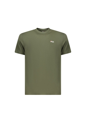 Fila Verde Cotton Men T-Shirt - M