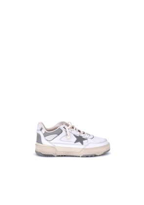 Golden Goose Gray Calf Leather Bos Taurus Chunky Sneakers - EU45/US12