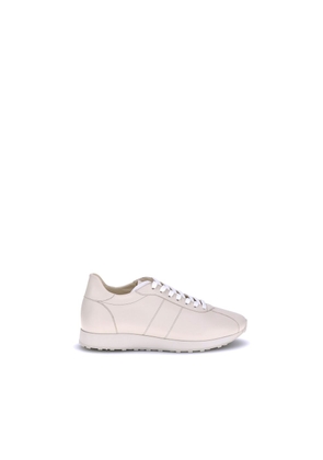 The Row Cream Calf Leather Bos Taurus Low Top Sneakers - EU41/US11