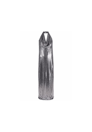 BLANCA VITA Silver Elastane Cocktail Dress - 40