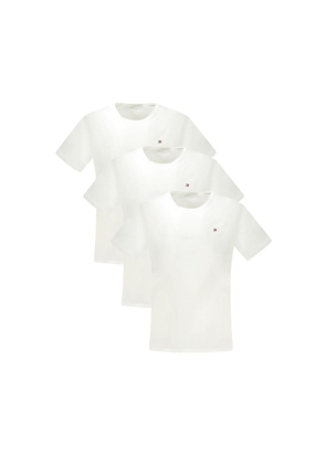Tommy Hilfiger White Cotton Men's T-Shirt - M