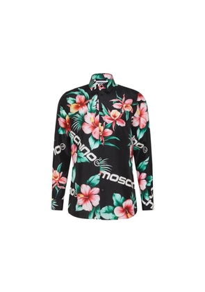 Moschino Couture Black Silk Pattern Shirt - 38