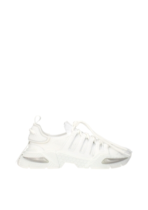 Dolce & Gabbana White Fabric Athletic Sneakers - EU42/US9