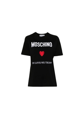 Moschino Couture Black Cotton T-Shirt - 44