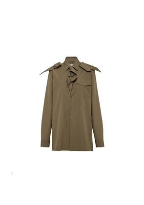 Prada Bicolor Cotton Shirt - 38