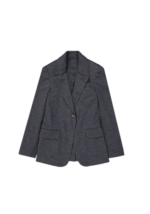 Brunello Cucinelli Gray Wool Blazer - 36