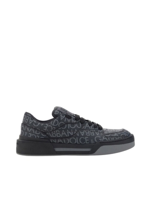 Dolce & Gabbana Black Cotton Low Top Sneakers - EU40/US7