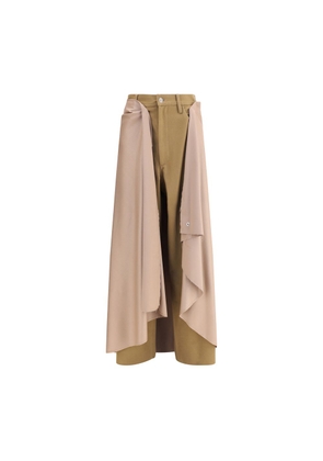 MARBELL Beige Wool Athletic Pants - 0/XS