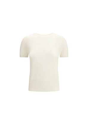 Lisa Yang White Cashmere T-Shirt - 1