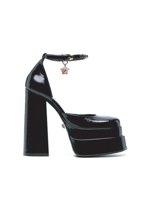 Versace Black Calfskin Platform Pumps - EU36/US6