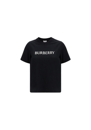 Burberry Black Cotton T-Shirt - M