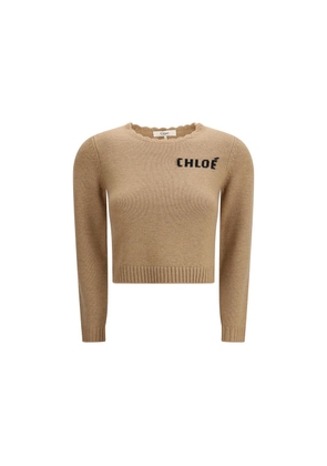 Chloé Brown Wool Sweatshirt - M