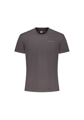 Tommy Hilfiger Grigio Cotton Men T-Shirt - M