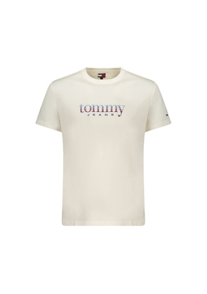Tommy Hilfiger Bianco Cotton Men T-Shirt - M