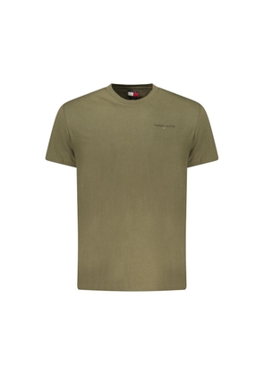Tommy Hilfiger Verde Cotton Men T-Shirt - XXL