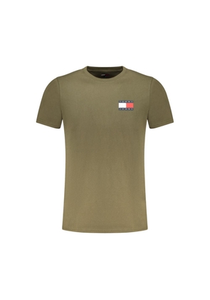 Tommy Hilfiger Verde Cotton Men T-Shirt - M