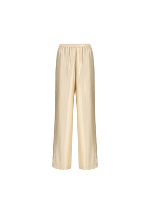 Loulou De Saison Cream Viscose Casual Pants - XL