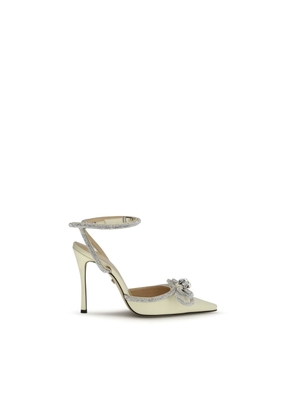 MACH & MACH Yellow Silk High Heel Pumps - EU36.5/US6.5