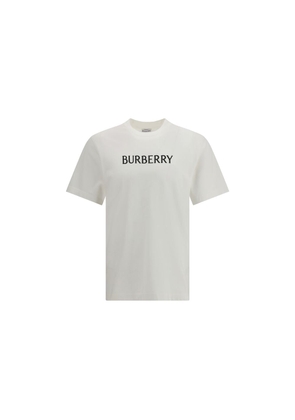 Burberry White Cotton T-Shirt - S