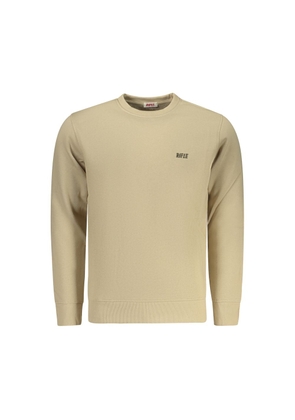Rifle Beige Cotton Men's Sweatshirt - L